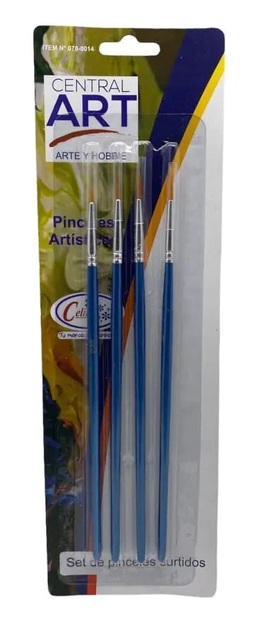 PINCEL CELINA X 4UN DELINEADOR 078-0014