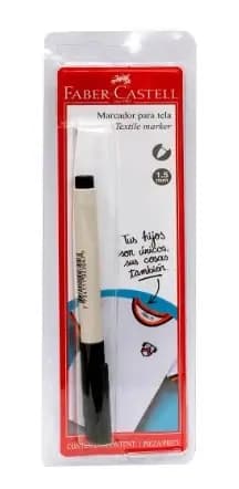 MARCADOR FABER C. TEXTIL NEGRO 1.5MM