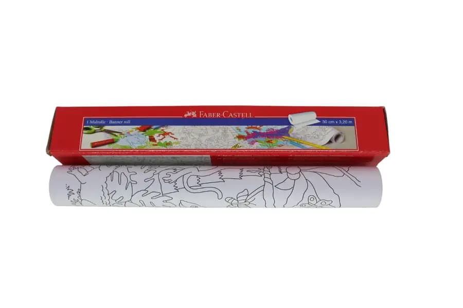 ROLLO ADHESIVO FABER C. P/COLOREAR 30CMX3.2M