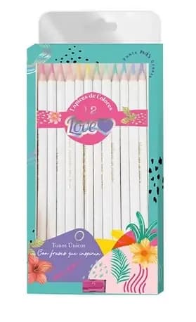 PINTURA LOVE X 12COL GRANDE TRIANGULAR