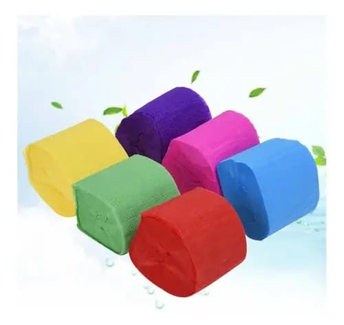 ROLLO PAPEL CREPE STREAMER X 6 COL PA.CR.6S