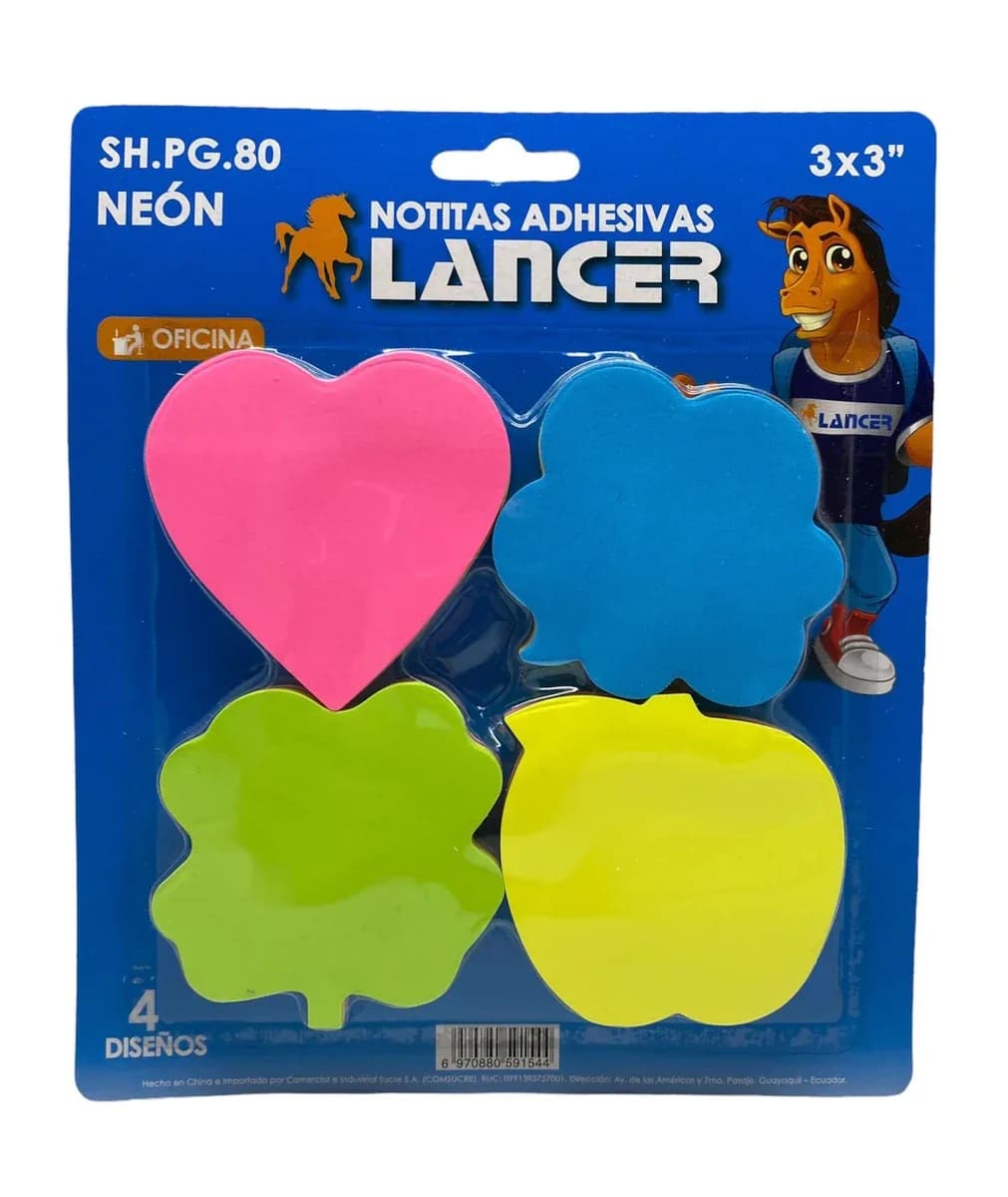 NOTITAS LANCER DISENOS DISPLAY SH.PG.80