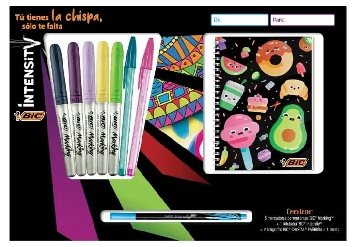 MARCADOR BIC KIT + LIBRETA
