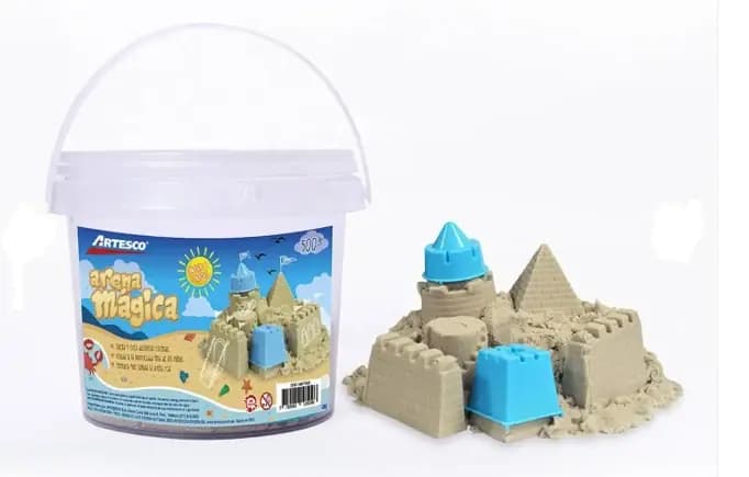 ARENA MAGICA ARTESCO BALDE 500GR 6MOLD.