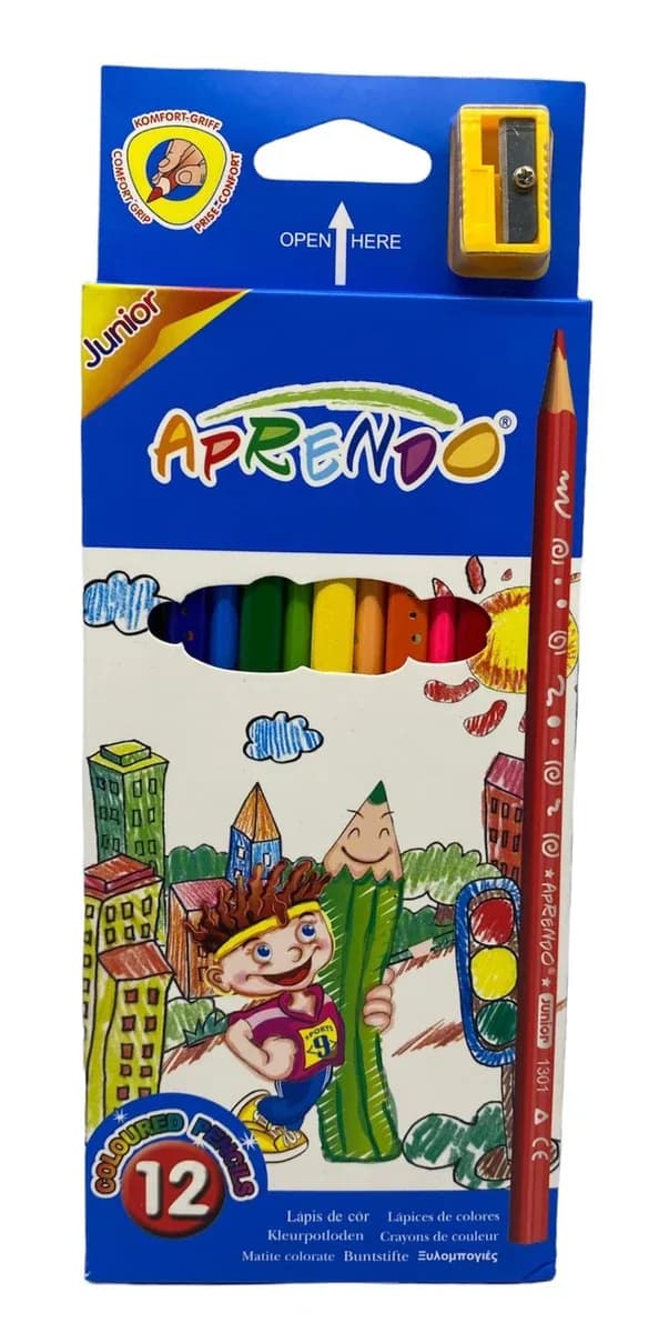 PINTURA APRENDO X 12COL GRANDE TRIANGULAR