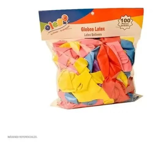 GLOBO FUNDA X 100 UN PARTY PASTEL SURTIDO