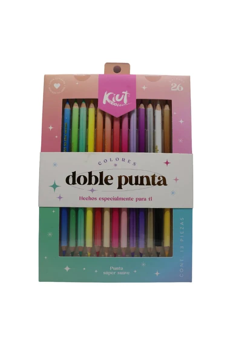 PINTURA KIUT X 12COL DOBLE PUNTA