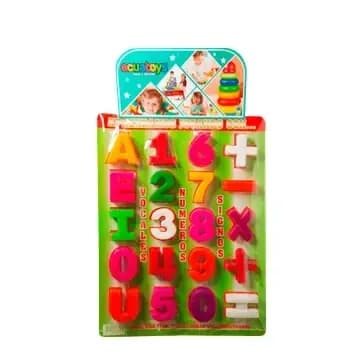 LEGO VOCALES NUMEROS Y SIGNOS X 20PZ