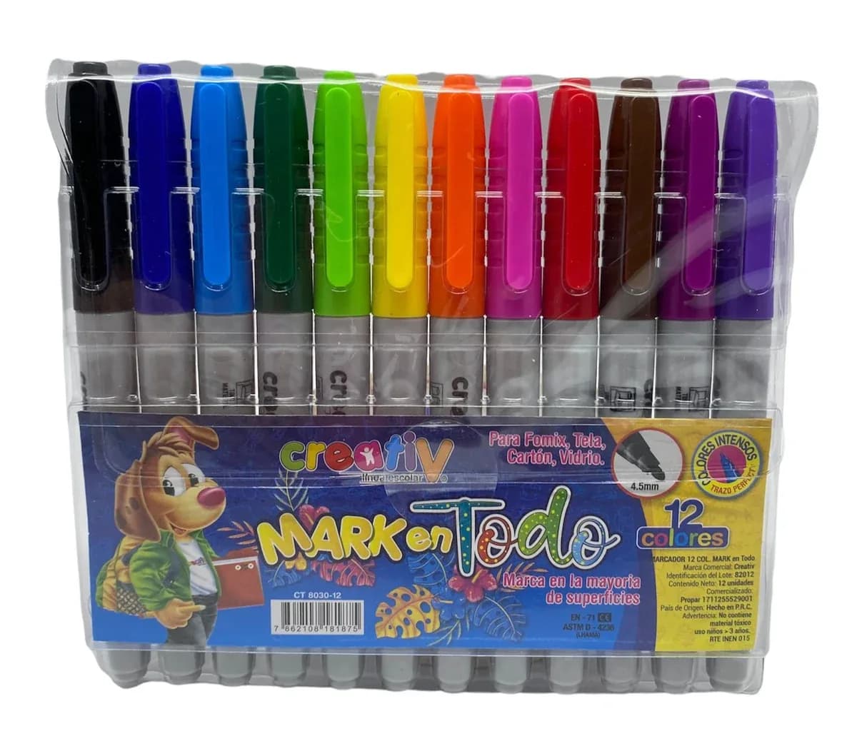 MARCADOR CREATIV X 12COL MARK EN TODO 8030-12