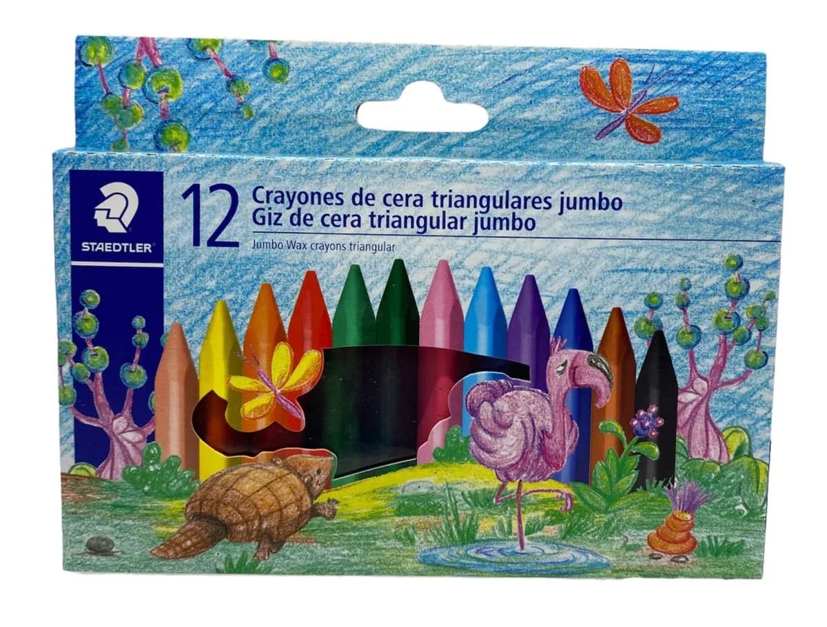CRAYON STAEDTLER TRIANGULAR JUMBO X 12COL