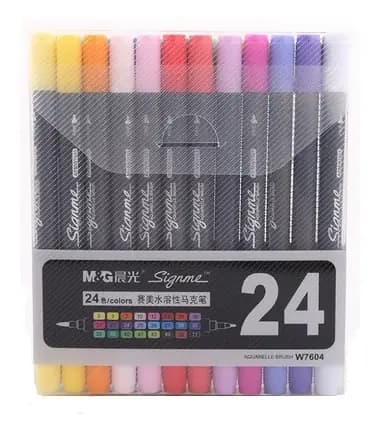 MARCADOR MG X 24COL SIGNME DOBLE PUNTA