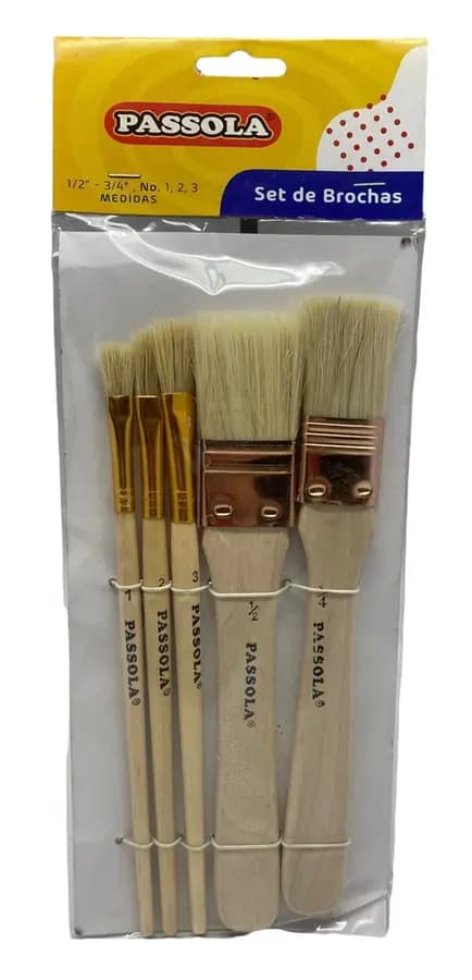 BROCHAS P PINTAR PASSOLA SET X5UN