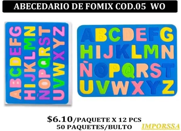 FOMIX ABECEDARIO COMPLETO 15CM