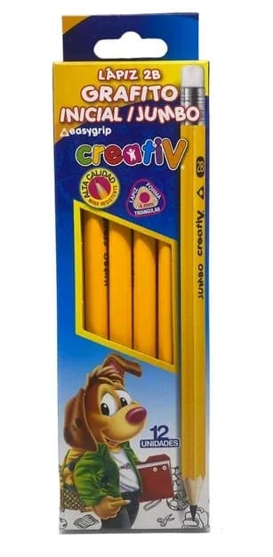 UNIDAD LAPIZ CREATIV 2B JUMBO TRIPLUS