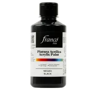 PINTURA ACRILICA FRANCO 250ML NEGRO
