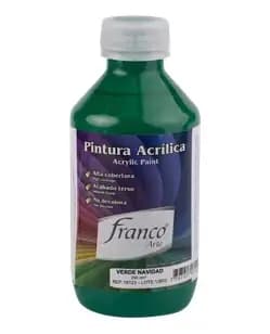 PINTURA ACRILICA FRANCO 250ML VERDE