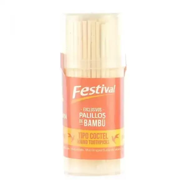 PALILLOS BAMBOO FESTIVAL 30CM X100UN
