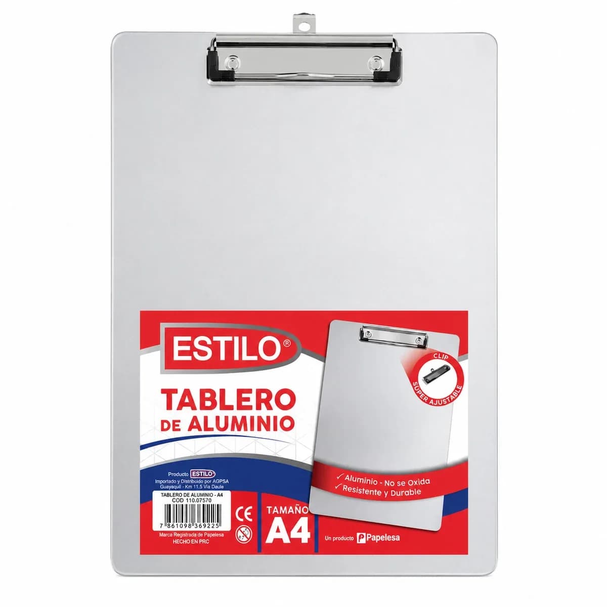 APOYAMANOS DE ALUMINIO T INEN