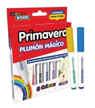MARCADOR PRIMAVERA X 8COL MAGICOS