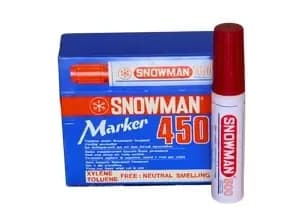 MARCADOR SNOWMAN PG 450 PERMANENTE ROJO
