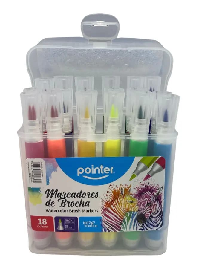 MARCADOR POINTER X 18COL P/BROCHA WC-1912