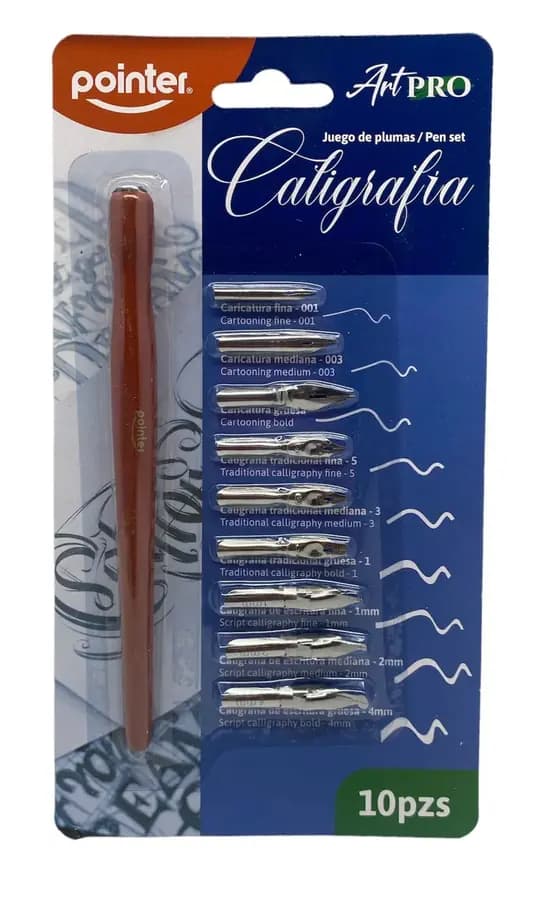 JUEGO DE PLUMILLAS POINTER X10 PZ