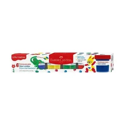 PINTURA FABER CASTELL X 6COL DACTILAR