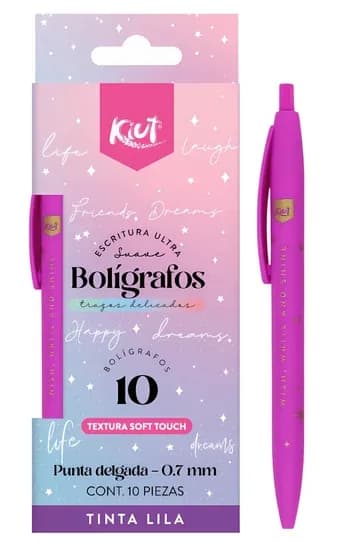 UNIDAD ESFERO KIUT RETRACTIL MORADO 0.7MM