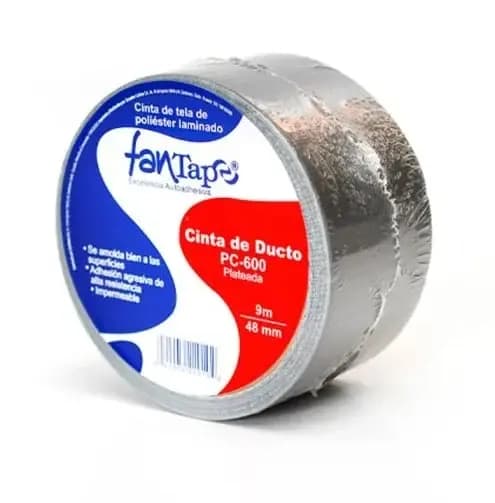 CINTA EMBALAJE DUCTO PLATEADA 9MX48MM