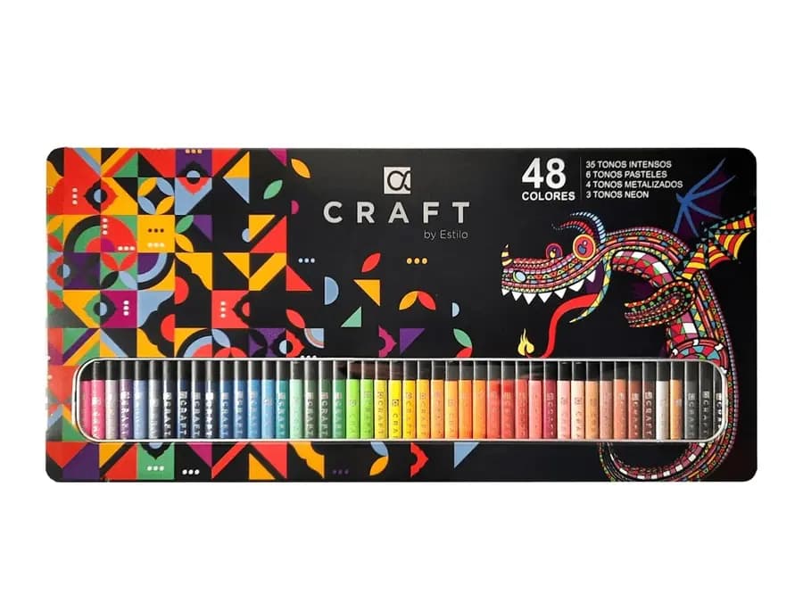 PINTURA CRAFT X 48COL C/METALICA