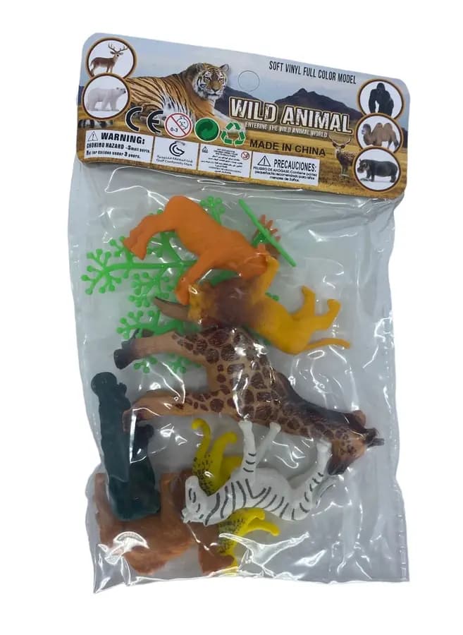 FIGURAS DE ANIMALES SALVAJEZ X 7UN 2272-666C