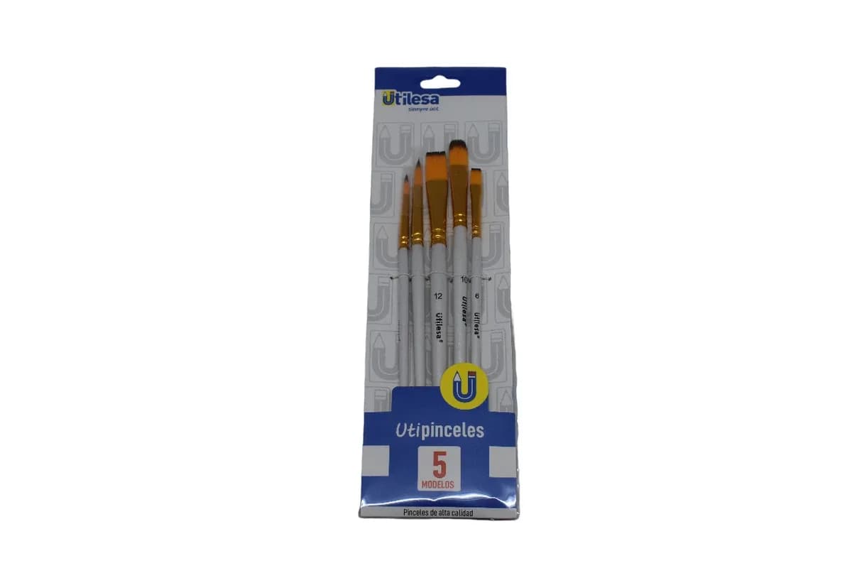 PINCEL UTILESA SET X 5 MODELOS 9029