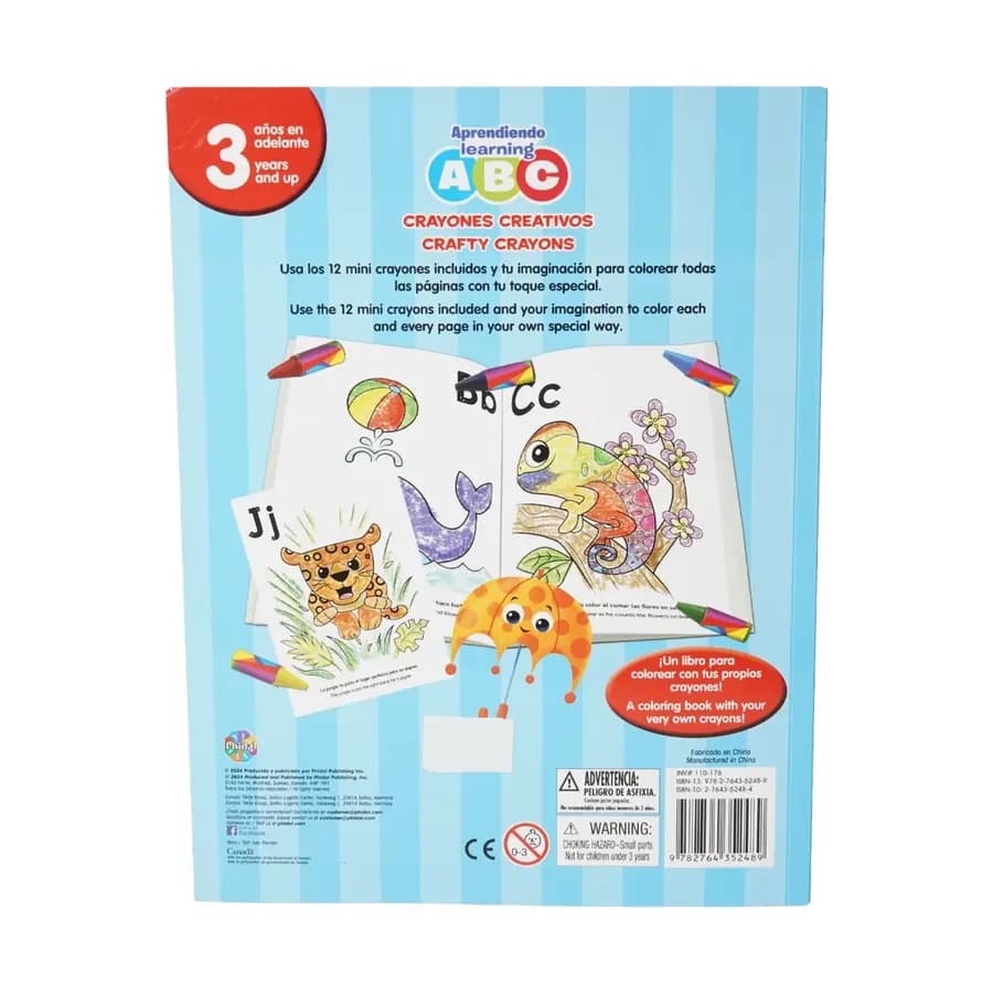 LIBRO CRAYONES CREATIVOS BILINGUE LEARNING ABC