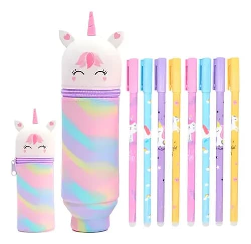SET LAPIZ C/ BORR LITTLE TREE UNICORNIO