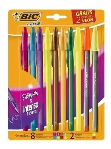 ESFERO ESTUCHE X 8COL BIC SHIMMER FASHION 1.2MM