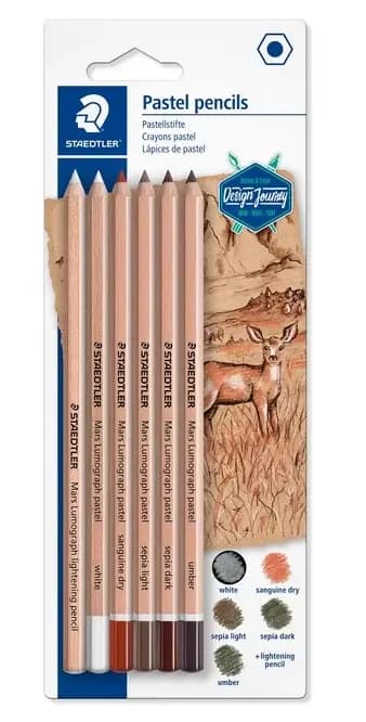 LAPIZ X 6UN STAEDTLER PASTEL 100P-SBK6