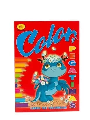 LIBRO DE COLOREAR COLOR Y PEGATINAS 5102