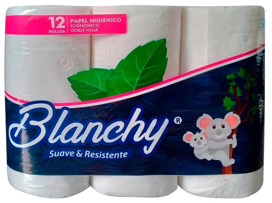 PAQUETE PAPEL HIG. BLANCHY X 12UN 3H 26MT