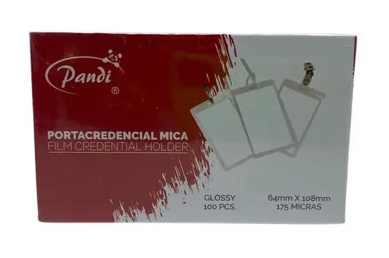 PLASTICO P/CREDENCIAL PANDI VERTICAL 175MIC UNIDAD