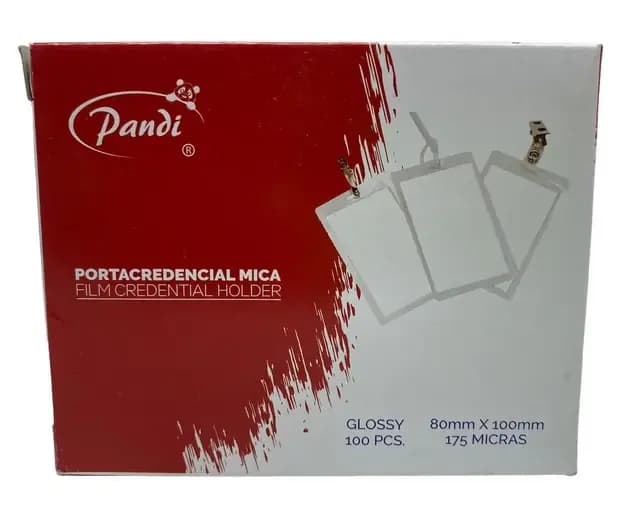 PLASTICO P/CREDENCIAL PANDI HORIZONTAL 175MIC UNIDAD