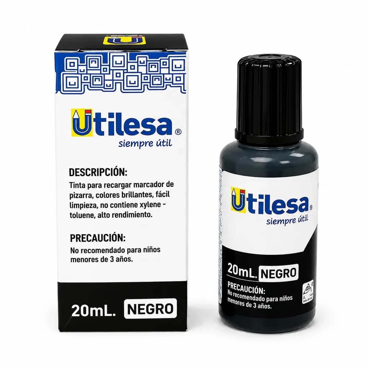 TINTA MARC UTILESA PIZ NEGRO UTI-2106 20ML