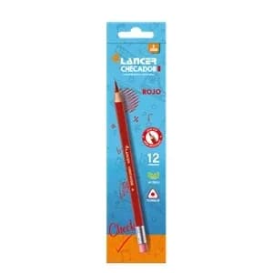 UNIDAD LAPIZ LANCER ROJO C BORRADOR SH.LA.320