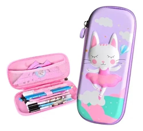 CARTUCHERA EPIC GATITA ESCARCHADA3 SERV PG2442