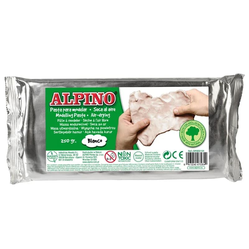 PASTA P MODELAR ALPINO 250 GR. BLANCA