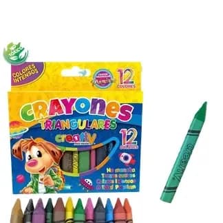 CRAYON CREATIV TRIANGULAR X 12COL CT12