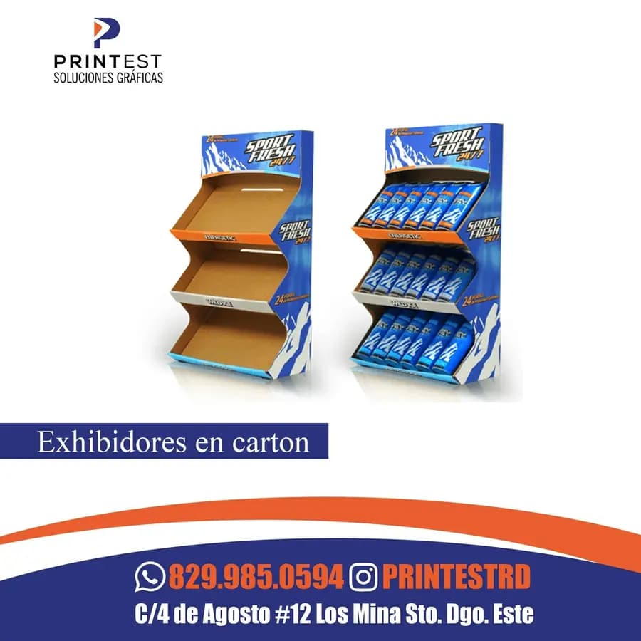 EXHIBIDOR CARTON CUADERNOS
