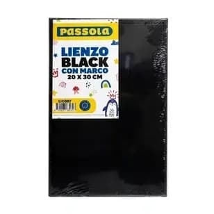 LIENZO PASSOLA NEGRO 20X30 CM