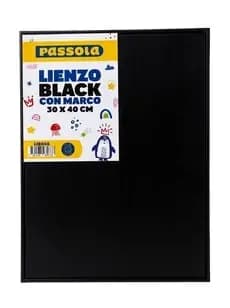 LIENZO PASSOLA NEGRO 30X40 CM