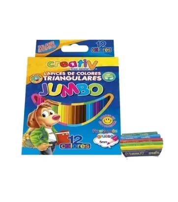 PINTURA CREATIV X 12COL JUMBO 5MM