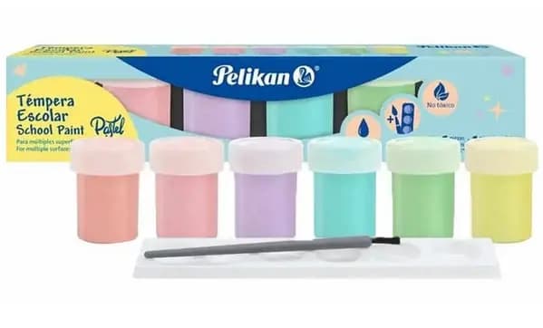 TEMPERA X 6COL PELIKAN PASTEL